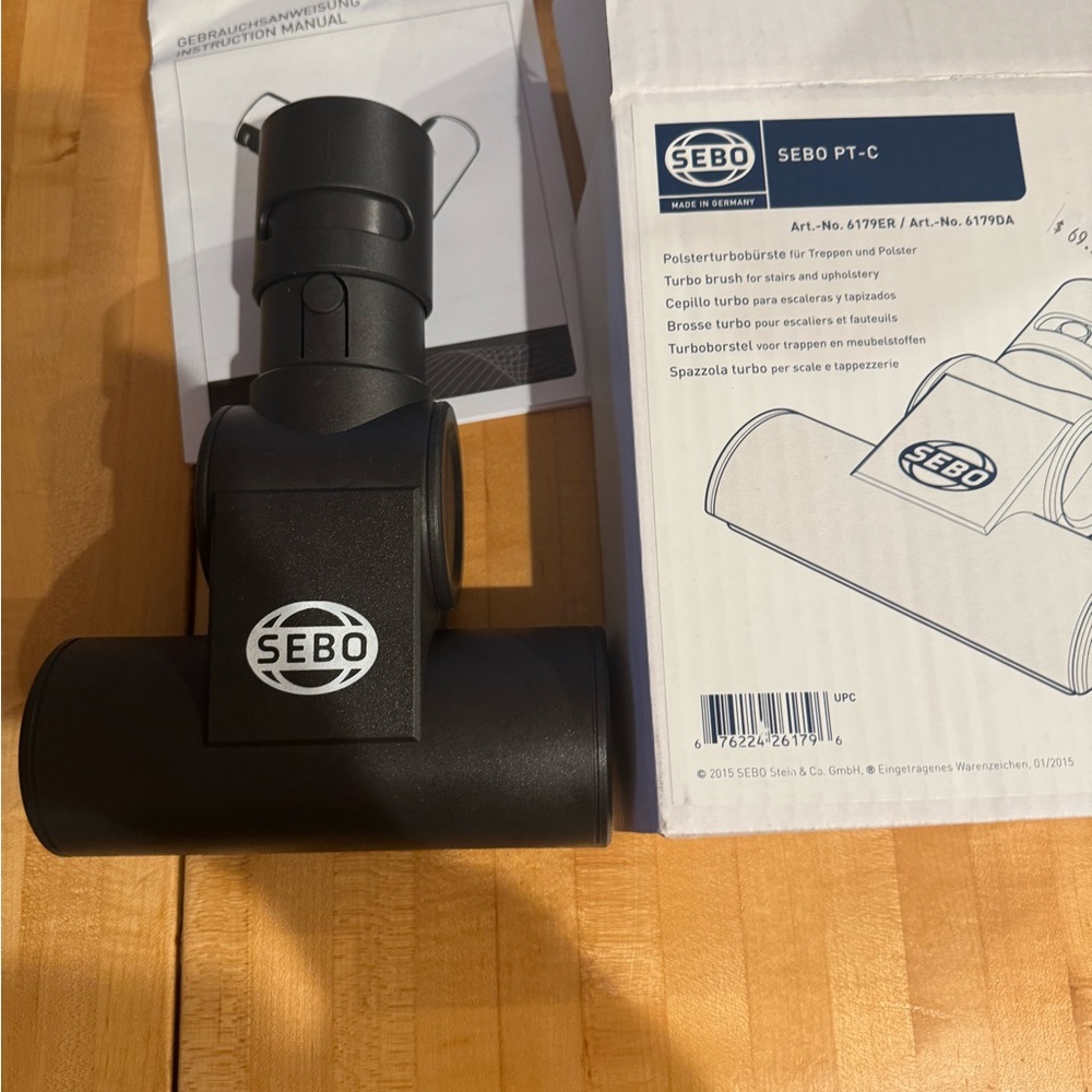 SEBO Black Turbo Brush Attachment